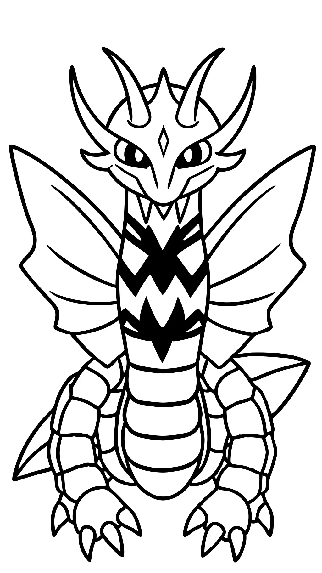 Página para colorear de Giratina